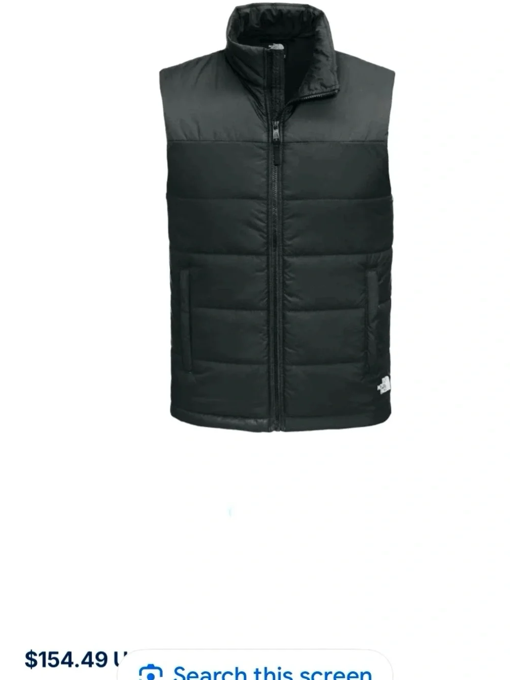 New The North Face Black Everyday Insulated Puffer Vest Men Large Company Logo